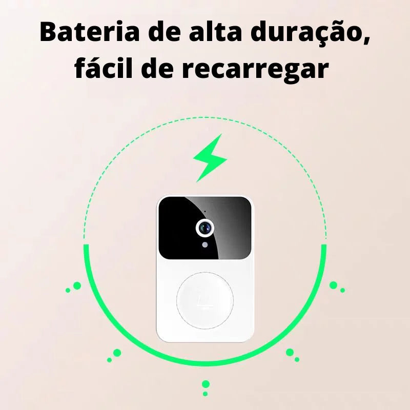 DoorCam Max- Campainha sem fio com Câmera Wi-FI [ALTA SEGURANÇA]