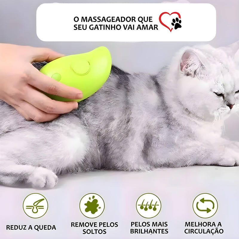 Escova elétrica 3 em 1 para Cães e Gatos - PetBrush - Compre 1 e Leve 2