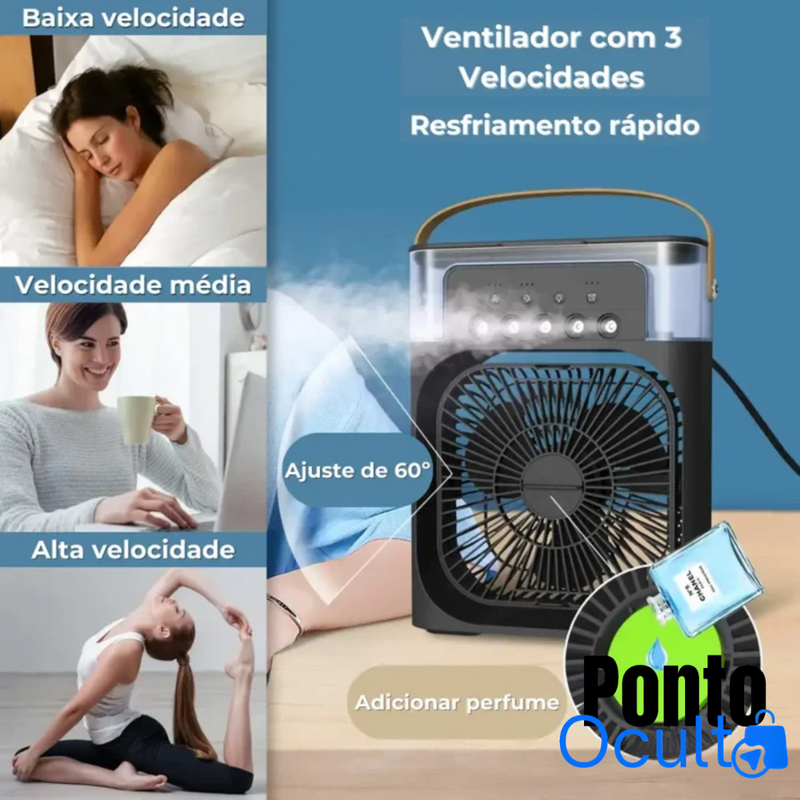 ClimaMist-Mini Ar Condicionado e Umidificador Portátil [AMBIENTE FRESCO]