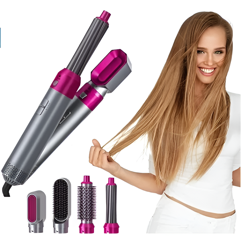 BeautyFlex- Escova Modeladora 5 em 1 - [CABELO SEMPRE IMPECÁVEL]