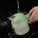 Triturador de legumes elétrico  4 em 1 - Alimentos Cortados em segundos