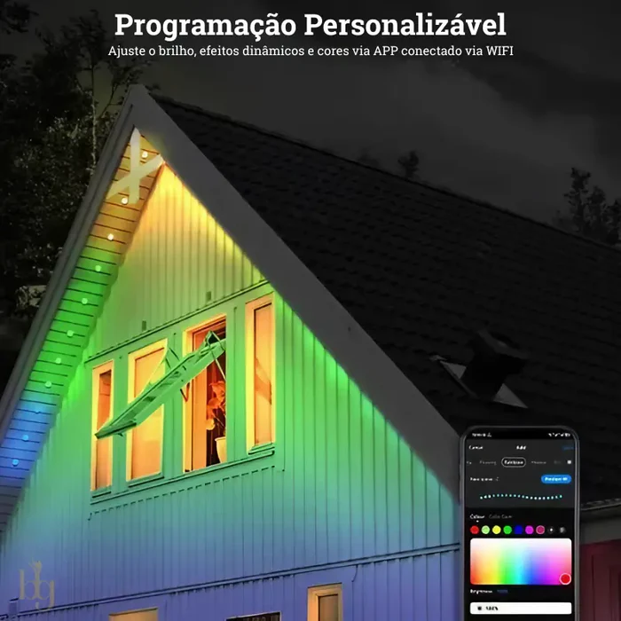 LightVibe-Luzes LED Arco-Íris Inteligente com Controle Remoto e APP [CASA ILUMIDADA EM MINUTOS!]