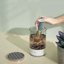 Limpador de Pincel de Maquiagem Elétrico 3 em 1 - Deixe seus Pincéis Limpos em segundos!