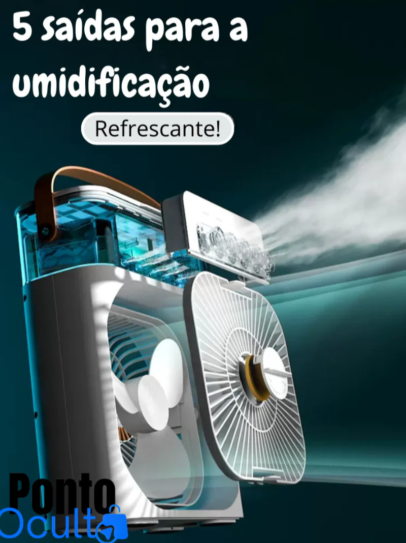 ClimaMist-Mini Ar Condicionado e Umidificador Portátil [AMBIENTE FRESCO]